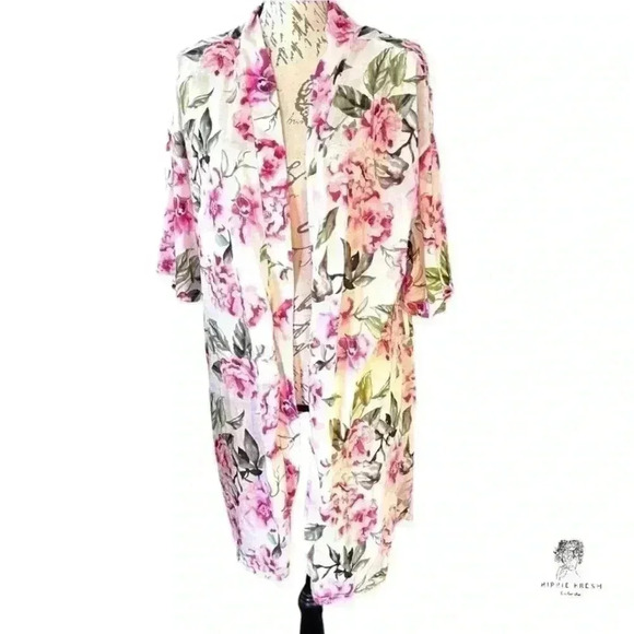 Show Me Your MUMU Floral Robe O/S - Picture 2 of 7